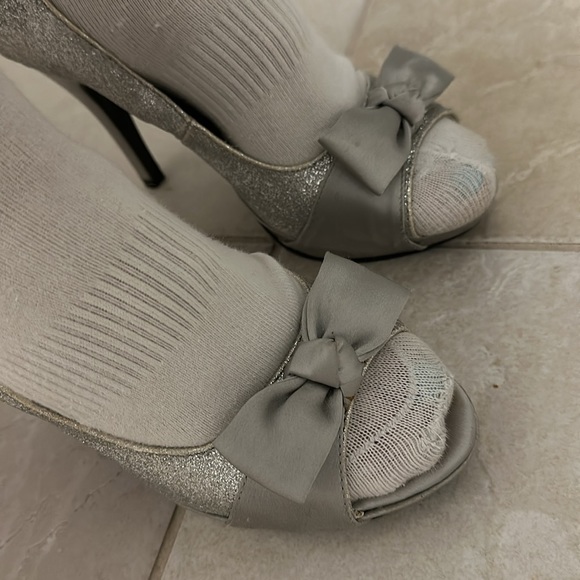 Rampage silver sparkle heels - Picture 7 of 7